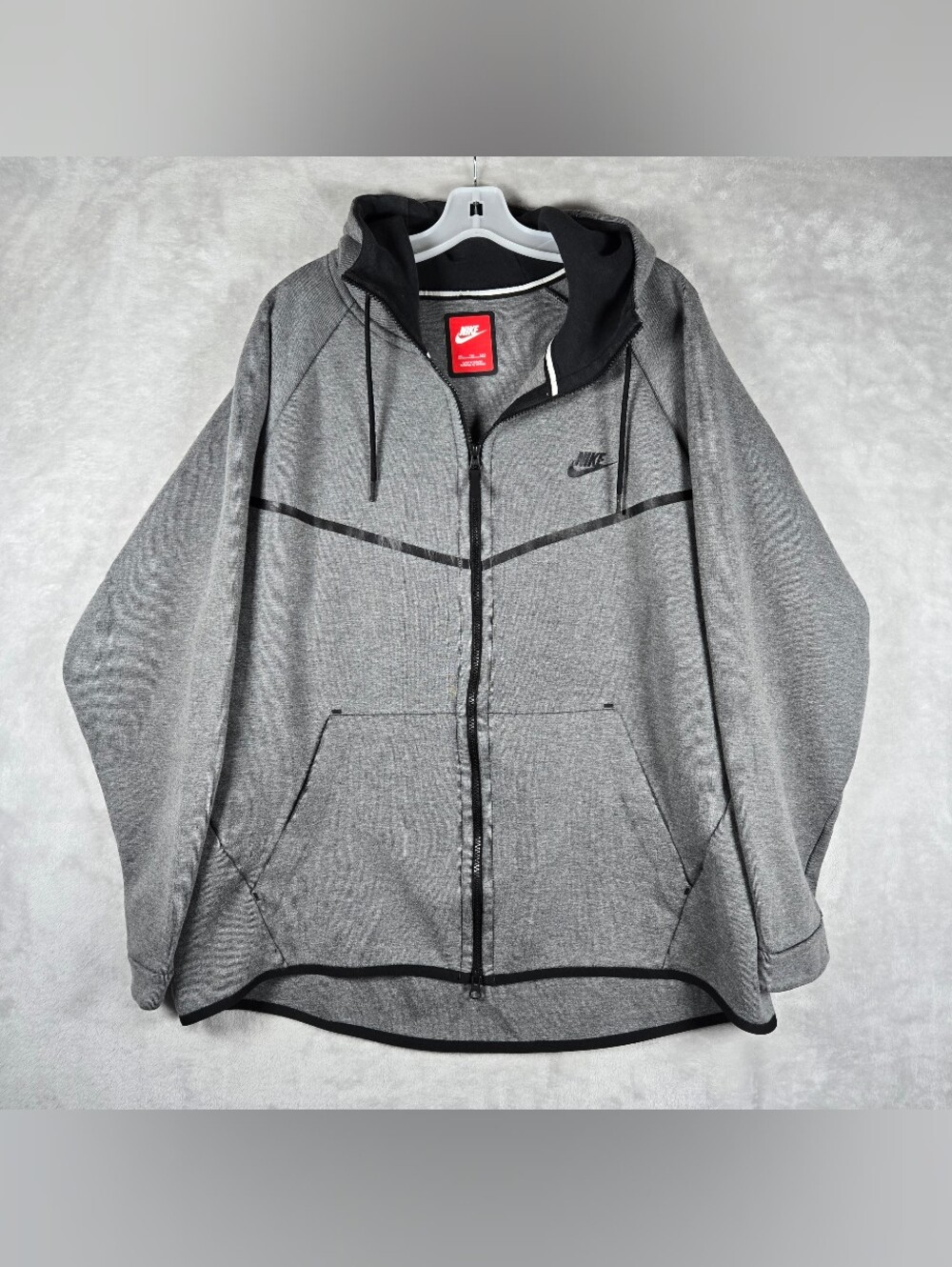 Nike Tech Fleece Full Zip Long Sleeve Hoodie Men's XXL Gray Windrunner 805144